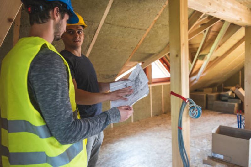 roof trusses being converted into attic roof space